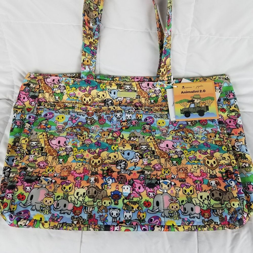 JuJuBe Animalini 2.0 Tokidoki Super Be Tote Bag ANI Large Travel Beach Overnight